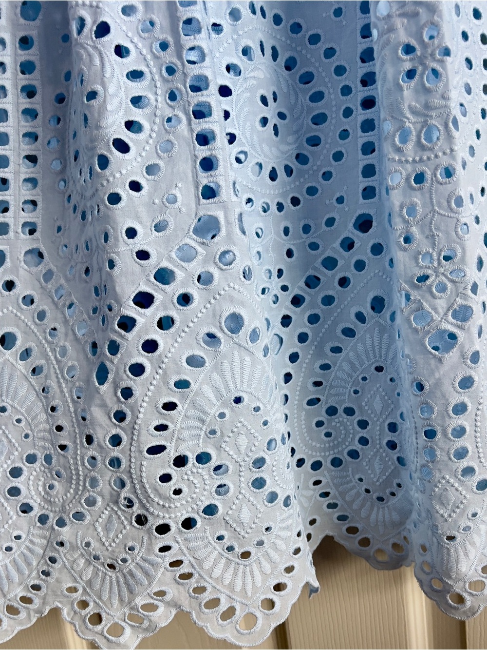 Generation Love Light Blue Eyelet Maxi Dress - Picture 7 of 8